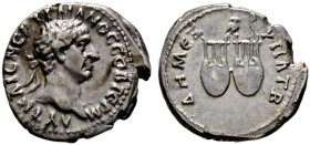 Kaiserzeit. Trajanus 98-117 
Drachme (Provinzialprägung für LYCIA) 98/99 -unbestimmte lykische Münzstätte-. Belorbeerte Büste nach rechts / Zwei Lyra...