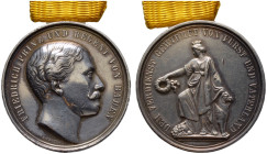 Baden-Durlach. Friedrich I. 1852-1907 
Große silberne Zivilverdienstmedaille o.J. (verliehen 1855-1856) von Ludwig Kachel. Kopf des Prinz­regenten na...