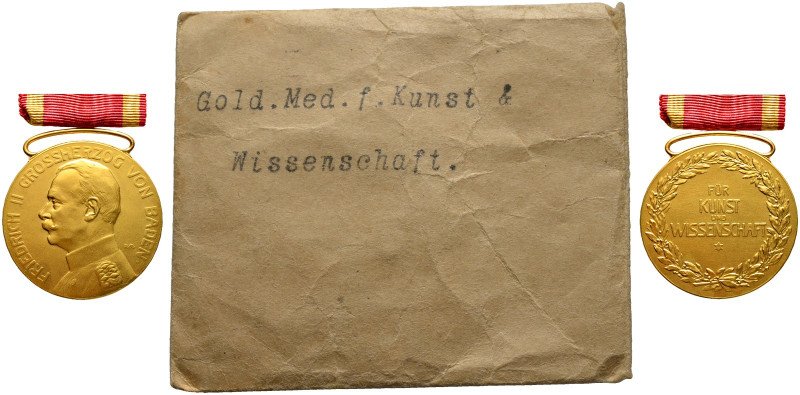 Baden-Durlach. Friedrich II. 1907-1918 
Goldene Medaille für Kunst und Wissensc...