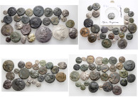 103 Stücke: Sammlung von Münzen mit EULEN-Darstellungen. Zumeist in Bronze, dabei aber auch Tetradrachmen, Drachmen und kleinere Silbernominale. Entha...