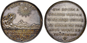 Brandenburg-Ansbach. Wilhelm Friedrich 1703-1723 
Silbermedaille 1712 unsigniert, auf die Geburt seines Sohnes Carl Wilhelm Friedrich am 12. Mai in A...