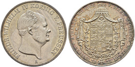 Brandenburg-Preußen. Friedrich Wilhelm IV. 1840-1861 
Doppelter Vereinstaler 1855 A. AKS 70, J. 82, Thun 259, Kahnt 383, Olding 303. feine Patina, fa...