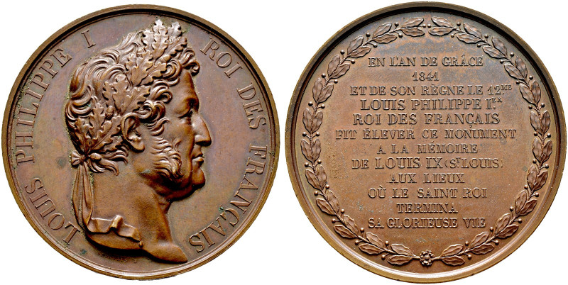 Frankreich-Königreich. Louis Philippe 1830-1848 
Bronzemedaille 1841 von Depaul...