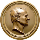 Brandenburg-Preußen. Friedrich Wilhelm IV. 1840-1861 
Einseitiges Bronzegussmedaillon 1854 von Bernhard Afinger, auf den 85. Geburtstag des Berliner ...