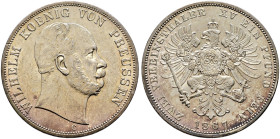Brandenburg-Preußen. Wilhelm I. 1861-1888 
Doppelter Vereinstaler 1867 C. AKS 96, J. 97, Thun 269, Kahnt 392. Olding 412 fast Stempelglanz