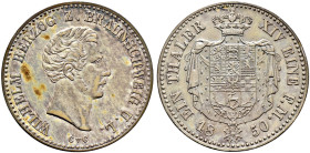 Braunschweig-Wolfenbüttel. Wilhelm 1831-1884 
Taler 1850. AKS 78, J. 243, Thun 117, Kahnt 152. Auflage: 12.470 Exemplare alte, leicht fleckige Patina...