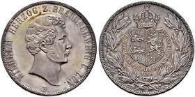 Braunschweig-Wolfenbüttel. Wilhelm 1831-1884 
Doppelter Vereinstaler 1856 B. 25-jähriges Regierungsjubiläum. AKS 97, J. 252, Thun 122, Kahnt 158. alt...