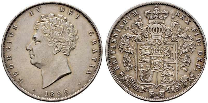 Großbritannien. George IV. 1820-1830 
Halfcrown 1826. Spink 3809. vorzüglich