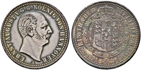Braunschweig-Calenberg-Hannover. Ernst August 1837-1851 
Taler 1840 A. AKS 100, J. 64, Thun 157, Kahnt 225. alte Patina, Avers leicht berieben, sehr ...