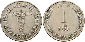 Philippinen. Culion Leper Colony (Leprakolonie auf der Insel Culion) 
Peso 1922. Curvel Wings Variety. KM 17. selten, gutes sehr schön