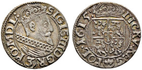 Polen. Sigismund III. Wasa 1587-1632 
3 Kreuzer 1615 -Krakau-. Kopicki 887 (R1), Gum. 982. feine Patina, sehr schön-vorzüglich