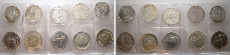 USA. 
Lot von 10 Gedenk-Halbdollars aus den Jahren 1920-1950. Dabei Pilgrim, Gr...