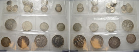 Über 20 Stücke: GROSSBRITANNIEN. Dabei u.a. Florin 1853 Gothic type, Double Florin 1887, Shilling 1887,1893, 1920,1933,1937 und 1950, Florin 1922 und ...