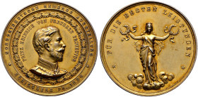 Königsberg (Ostpreußen), Stadt. 
Silber-vergoldete Prämienmedaille 1895 von Mayer und Wilhelm (unsigniert), der Nord-Ostdeutschen Gewerbeausstellung....