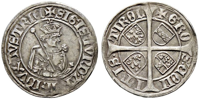 Haus Habsburg. Erzherzog Sigismund "der Münzreiche" 1439-1490 
Sechser o.J. -Ha...