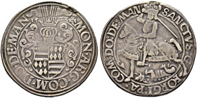 Mansfeld. Günther IV., Ernst II., Hoyer VI., Gebhardt VII. und Albrecht VII. 1486-1526 
Taler 1523 -Eisleben-. Münzzeichen "Eule auf Ast". Tornau 62 ...