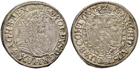 Haus Habsburg. Leopold I. 1657-1705 
15 Kreuzer 1685 -Würzburg-. Sogenannte "Hohenlohe-Prägung". Her. 1110. Slg. Kehrer 962, Albr. 102/103 selten, Za...