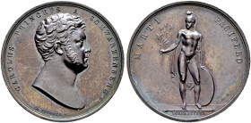 Haus Österreich. Franz I., Kaiser von Österreich 1804-1835 
Bronzemedaille 1814 von Pichler, auf den kaiserlichen Feldmarschall Carl Fürst von Schwar...