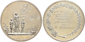 Haus Österreich. Franz I., Kaiser von Österreich 1804-1835 
Silbermedaille o.J. (1827) von L. Heuberger (bei Hollauer). Geflügelte, weibliche Gestalt...