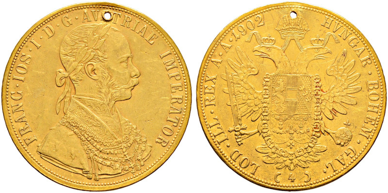 Haus Österreich. Franz Josef I., Kaiser von Österreich 1848-1916 
4 Dukaten 190...