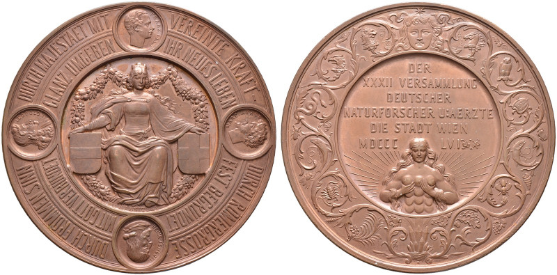 Haus Österreich. Franz Josef I., Kaiser von Österreich 1848-1916 
Bronzemedaill...