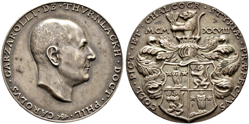 Haus Österreich. 1. Republik 1918-1938 
Silbergussmedaille 1928 von Josef Bernh...