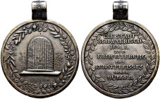 Schwäbisch Hall, Stadt. 
Tragbare, silberne Prämienmedaille o.J. (19. Jh.) unsigniert. Wie vorher, jedoch mit breiter Trageöse, auf der mit moderner ...