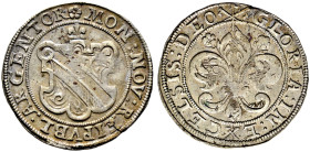 Straßburg, Stadt. 
Dicken o.J. (16. Jh.). Stadtschild unter einen kleinen Lilie / Stadtlilie. E.u.L. 453, Slg. Voltz 573. feine Patina, minimaler Sch...