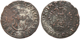 Sulz, Grafschaft. Karl Ludwig II. Ernst 1617-1648 
Batzen o.J. -Tiengen-. Gekrönter Wappenschild / Gekrönter Doppeladler mit Reichsapfel auf der Brus...