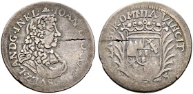 Sulz, Grafschaft. Johann Ludwig 1648-1687 
15 Kreuzer 1675 -Langenargen oder Tiengen-. Schmaleres Brustbild. Klein NNB 5 Abb. 3, Ebner 70, Gebert 53,...