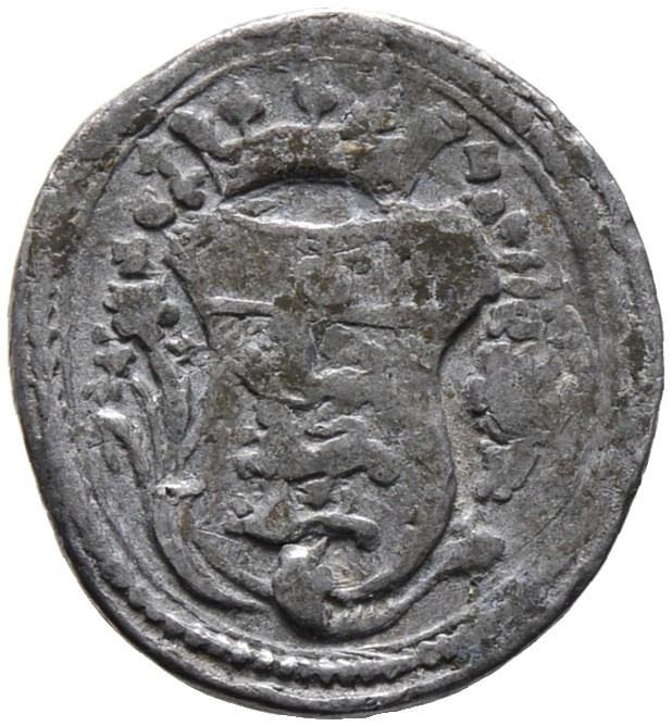 Waldburg-Wolfegg. Ferdinand Ludwig 1681-1735 
Einseitige, hochovale Blei-Fronma...
