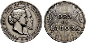 Württemberg. Karl 1864-1891 
Silberne Karl-Olga-Medaille für Verdienste auf dem Gebiet der Nächstenliebe o.J. (verliehen 1889). Stempel von K. Schwen...