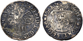 Württemberg-Mömpelgard. Ludwig Friedrich 1608-1628 
Doppelschilling, sogen. Basler 1625 -Mömpelgard-. Ähnlich wie vorher. Klein 53 (53a), Ebner 68, D...