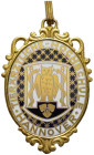 HANNOVER. Tierärztliche Hochschule Hannover 
Einseitige, tragbare Auszeichnung 1950 für Ehrenbürger der Tierärztlichen Hochschule Hannover. Eule mit ...