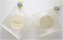 Deutsche Demokratische Republik. 
Lot (2 Stücke): 10 Mark 1985. Semperoper Dresden sowie 5 Mark 1986. Heinrich von Kleist. J. 1600,1611. beide origin...