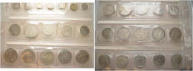 Lots. 
Über 200 Stücke: Silbermünzen aus dem KAISERREICH (16x 1 Mark und 10x 1/2 Mark), der WEIMARER REPUBLIK (2 RM 1926 A sowie Gedenkmünzen zu 3 RM...