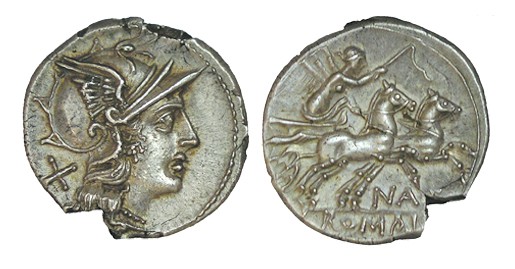 PINARIA. Denario. Pinarius Natta. Roma. CD-1091, SI-2. 3,96 g. Cospel ligerament...