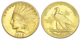ESTADOS UNIDOS. 10 Dólares. Philadelphia. 1913. W/KM-130. EBC-