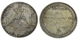 PROCLAMACIÓN. Fernando VII en Potosí. 1808. Plata. AH-50. MBC+