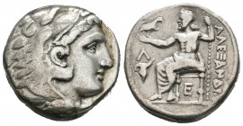 Imperio Macedonio. Alejandro III Magno. Tetradracma. 315-294 a.C. Amphipolis. (Price-432). Anv.: Cabeza de Heracles a derecha recubierta con piel de l...