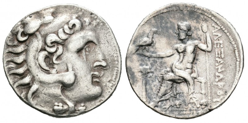 Imperio Macedonio. Alejandro III Magno. Tetradracma. Arados. (Price-3365). Anv.:...