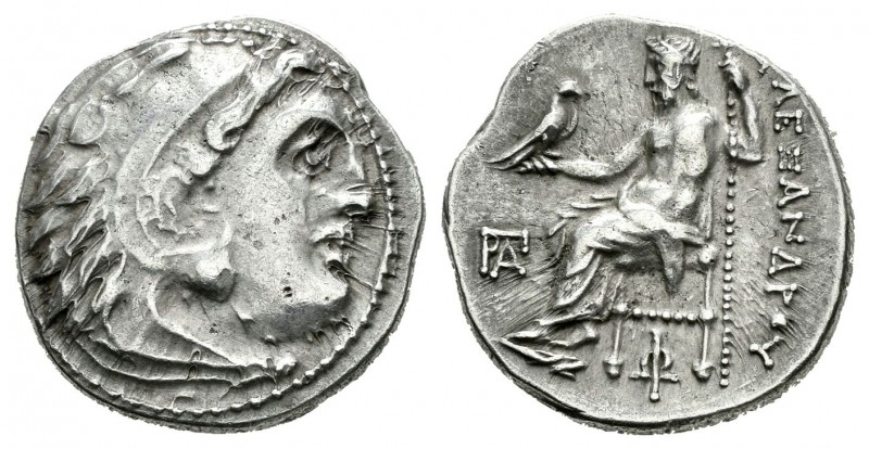 Imperio Macedonio. Alejandro III Magno. Dracma. 310-280 a.C. Incierta. Anv.: Cab...