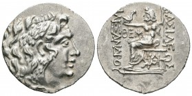 Imperio Macedonio. Alejandro III Magno. Tetradracma. 120-70 a.C. Odessos. (Price-1190). (Müller-416). Anv.: Cabeza de Heracles a derecha recubierta co...