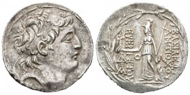 Imperio Seleucida. Antioco VII. Tetradracma. 138-129 a.C. (Spink-7092 variante). (CNG-IX 1069). Ag. 16,61 g. EBC-. Est...250,00.