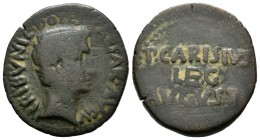 Emerita Augusta. As. 27 a.C. Mérida (Badajoz). (Abh-984). Rev.: P CARISIVS LEG AVGVSTI. Ae. 9,19 g. BC. Est...60,00.
