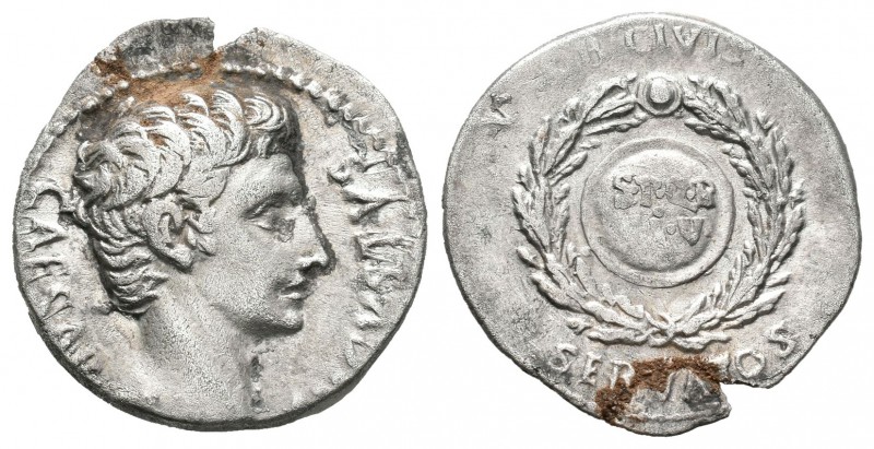 Augusto. Denario. 19 a.C. Colonia Patricia. (Ffc-162). (Ric-79a). (Cal-764). Rev...