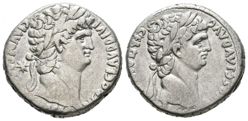 Nerón. Tetradracma. 64 d.C. Siria. (Spink-2053). (Ric-no la cita). Anv.: NERO CL...