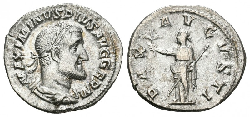 Maximino I. Denario. 235-6 d.C. Roma. (Spink-8310). (Ric-12). Rev.: PAX AVGVSTI....