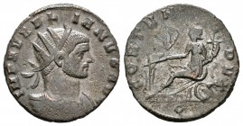 Aureliano. Antoniniano. 270-71 d.C. Milán. (Spink-11539). (Ric-128). Ae. 3,25 g. MBC+. Est...30,00.