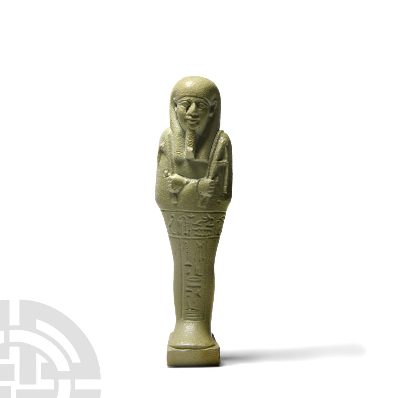 Egyptian Glazed Composition Shabti for Ka-Nefer
30th Dynasty, 380-343 B.C. Mode...